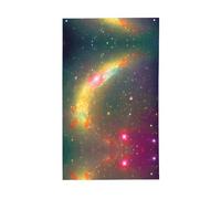 Magnifique drapeau décoratif imprimé galaxie pour toutes les saisons - Motif simple face - Pour intérieur et extérieur