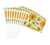Magnifique drapeau léger imprimé tournesol jaune double face pour fête, défilé, décoration d'intérieur, célébrations