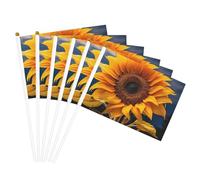 Magnifique drapeau portable imprimé tournesol 2 drapeaux portables pour fêtes, vacances, décoration de rassemblement, événements