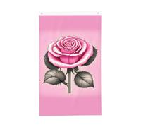 Magnifique drapeau rose de 0,9 x 1,5 m. Impression double face, tissu vertical, 100 % polyester, couleurs vives et durables.