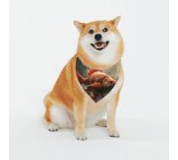 Magnifique écharpe en forme de poisson koï pour chiens - Écharpe triangulaire adaptée pour les chiens de petite, moyenne et grande taille, noir, bandana pour chien