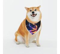 Magnifique écharpe pour chien avec personnages musicaux - Écharpe triangulaire adaptée pour les chiens de petite, moyenne et grande taille, noir, bandana pour chien