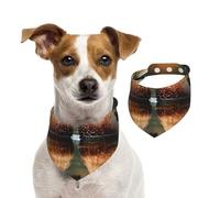 Magnifique écharpe réfléchissante en coton doux pour chien portrait de couple d'animaux domestiques pour chien, printemps, été, accessoires réglables pour petites, moyennes et grandes, filles, garçons
