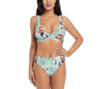 Magnifique ensemble bikini sirène pour maillot de bain, piscine, plage, vacances, sports nautiques, essentiel, Noir , XL