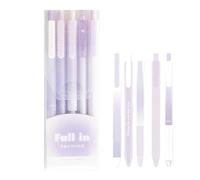 Magnifique ensemble de stylos à bille avec fonction pression, écriture lisse, pointe de 0,5 mm et 0,38 mm, pour agenda scolaire, lot de fournitures d'écriture douces et colorées