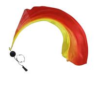 Magnifique ensemble Schleierpoi - Drapeaux de danse colorés, jouet swing - Accessoire de danse dégradé ventre en soie - Accessoire pour culte, église, performance, cérémonie tribale, festival