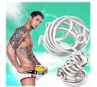 ̣ σ Magnifique Et Exquise, Une Toute Nouvelle Résidence Pour Vos Animaux De Compagnie Bien-aimés - Petite Cage En Acier Inoxydable (50 Mm)