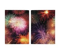 Magnifique étui de passeport Fireworks avec fente pour passeport, portefeuille de voyage pour homme et femme