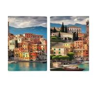 Magnifique étui de passeport italien ultra fin en cuir PU pour documents de voyage compact de qualité supérieure pour passeport international américain pour homme et femme