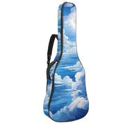 Magnifique étui pour guitare acoustique de 101,6 cm/104,6 cm, sac de transport étanche avec plusieurs poches, nuages colorés, multicolore, 42.9x16.9x4.7 in, Sac pour guitare