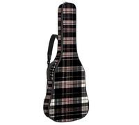 Magnifique étui pour guitare acoustique de 40/41/42 pouces avec compartiment pour accessoires, housse imperméable avec couche de protection, rose jaune et noire, Multicolore #07, 42.9x16.9x4.7 in, Sac