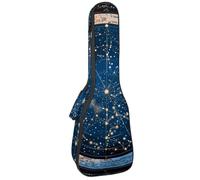 Magnifique étui rembourré pour ukulélé de concert de 58,4 cm avec fond noir, imperméable et durable, Multicolore 07, 25.9x9x3.1in/66x23x8cm, Organiseur de sac