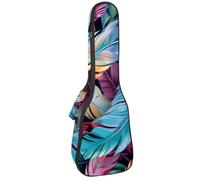 Magnifique étui rembourré pour ukulélé de concert de 58,4 cm avec fond noir, imperméable et durable, Multicolore 03., 25.9x9x3.1in/66x23x8cm, Organiseur de sac