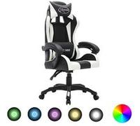 magnifique fauteuil inclinable en Similicuir Blanc fixe standard 36x48x40 avec avec roulettes + pivotant + hauteur reglable multicolore G