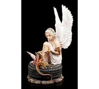 Magnifique figurine d'ange dragon - Fantasy Fee Elfe