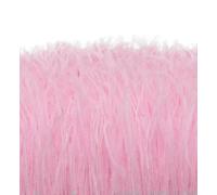 Magnifique galon de plumes d'autruche noires de 1 mètre, pour tissu, bordure latérale, vêtements, mariage, ruban de plumes, couture, décoration - rose clair - 10-15 cm