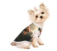 Magnifique gilet pour chien en forme de poisson koï - Vêtements d'été pour chiens de petite et moyenne taille