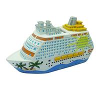 Magnifique,Grande Caisse de Voyage de Haute qualité, Caisse de Vacances,Tirelire,Bateau, Bateau de croisière