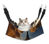 Magnifique hamac pour chat imprimé Tour Eiffel Paris pour cage suspendue, lit réglable pour animal domestique, hamac de couchage doux pour chats, furet