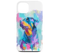 Magnifique Illustration de Portrait de Rottweiler pour Chien Coque pour iPhone 13