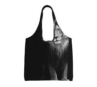Magnifique imprimé lion,Sacs fourre-tout réutilisables, sacs d'épicerie, sac à bandoulière en toile de grande capacité