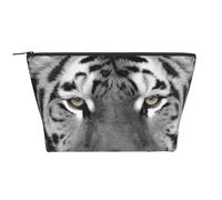 Magnifique imprimé Tigre Blanc, Trousse de Toilette Trousse de Maquillage Sac à cosmétiques Trousse de Toilette de Voyage Portable