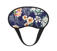 Magnifique jardin fleuri, pétales et feuilles de prairie orange,Masques de sommeil occultants, cache-yeux couvrants, masques de sommeil anti-lumière