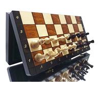 Magnifique Jeu d'échecs en Bois MAGNÉTIQUE, Jeu d'échecs avec Figurines aimantées, Jeu Classique Artisanal… (Grand 35cm)