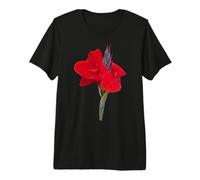Magnifique lys Cramoisi Tropical Mania 2 Formes T-Shirt Haut de Gamme
