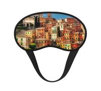 Magnifique masque de sommeil imprimé italien, couverture souple, sans pression pour dormir, masques pour les yeux pour les personnes dormant sur le côté