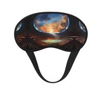Magnifique masque de sommeil occultant avec bande élastique pour le jeu de football, adapté à toutes les formes de tête, idéal pour les voyages, le bureau et le travail posté