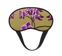 Magnifique masque de sommeil occultant avec imprimé orchidées - Couvre-yeux confortable, réglable, parfait pour les voyages, la méditation et le camping