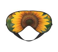 Magnifique masque occultant pour homme et femme avec sangle réglable double face et motif tournesol