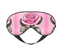 Magnifique masque pour les yeux à imprimé roses pour un sommeil confortable - ombre élastique de nuit, parfait pour l'avion, les voyages et la méditation