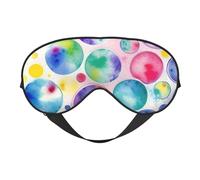 Magnifique masque pour les yeux élégant et léger avec imprimé sirène arc-en-ciel pour voyage, yoga, sieste, méditation, camping, travail, relaxation