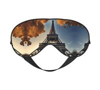 Magnifique masque pour les yeux imprimé Tour Eiffel de Paris, masque de sommeil soyeux pour homme et femme, pour le sommeil et la relaxation