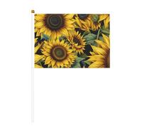 Magnifique mât de drapeau portable imprimé tournesol pour décoration d'événements polyvalents, activités de groupe