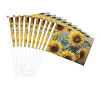 Magnifique mât de drapeau portable imprimé tournesol pour décoration d'événements polyvalents, activités de groupe
