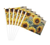 Magnifique mât de drapeau portable imprimé tournesol pour décoration d'événements polyvalents, activités de groupe