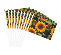 Magnifique mât de drapeau portable imprimé tournesol pour décoration d'événements polyvalents, activités de groupe