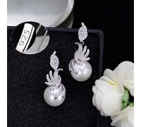 Magnifique micro pave cubic zirconia pierres couleur femmes pendantes