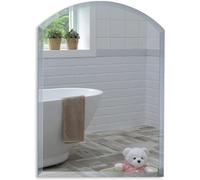 Magnifique Miroir de Salle de Bain Arrondi, Moderne et élégant, taillé en biseau, Mural 50cm x 40cm