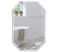 Magnifique Miroir de Salle de Bain octogone, Moderne et élégant, taillé en biseau, Mural 50cm x 40cm