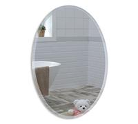 Magnifique Miroir de Salle de Bain Ovale, Moderne et élégant, taillé en biseau, Mural 70CM X 50CM