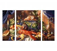 Magnifique Nature Morte Triptyque - Peinture par Numéros