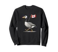 Magnifique oie avec Drapeau du Canada Sweatshirt