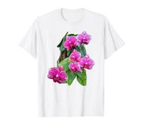 Magnifique orchidée léopard Rose Phalaenopsis Mania T-Shirt Graphique avec Valeur, Homme, Blanc, L