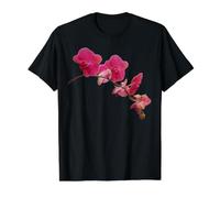 Magnifique orchidée phalaenopsis Formes orchidée Mania T-Shirt Graphique avec Valeur, Homme, Noir, L