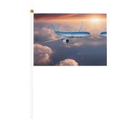 Magnifique panneau imprimé avion, drapeau double face léger pour une installation instantanée et un impact élevé