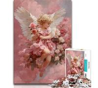 Magnifique Petit Ange, Puzzle de 1 000 pièces pour Adultes et Adolescents, Aide Le Cerveau à exercer des Jouets addictifs pour cultiver la Patience, Convient aux Couples, 38x26cm